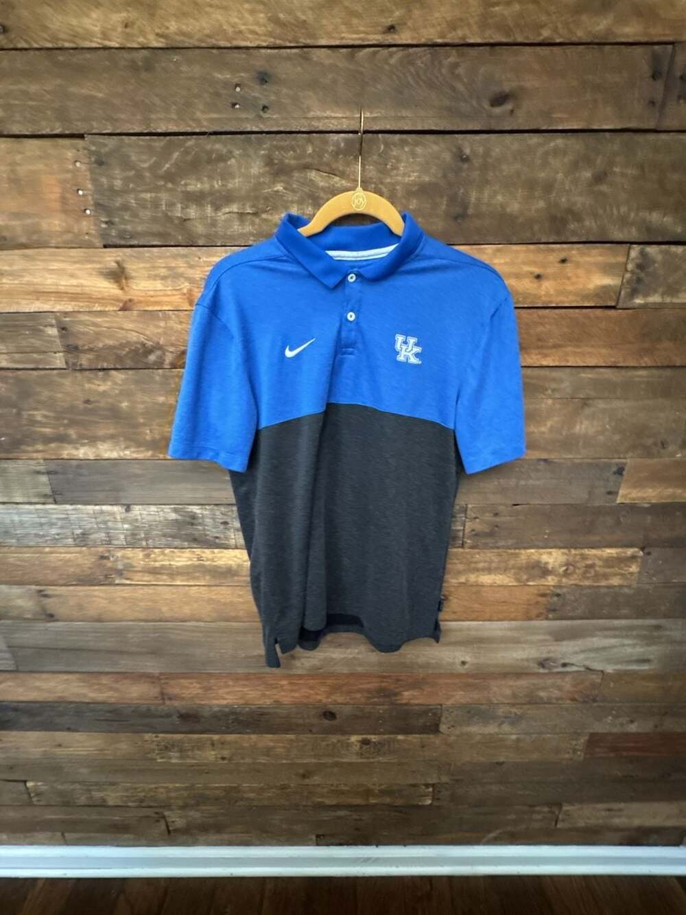 Nike Kentucky Wildcats Dri-FIT Colorblock Polo Shirt Men's Size Medium